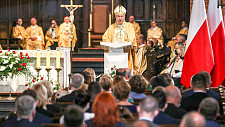 Przewodniczący Konferencji Episkopatu Polski ks. abp Stanisław Gądecki podczas Mszy św. w intencji Ojczyzny i Prezydenta RP
