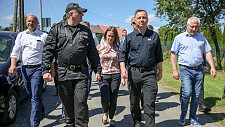 Siedleczka, Prezydent Andrzej Duda z wizytą na terenach dotkniętych ulewami, 30 czerwca 2020 r.