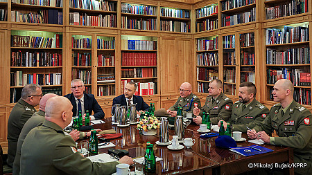 Prezydent spotkał się z kadrą dowódczą Sił Zbrojnych RP