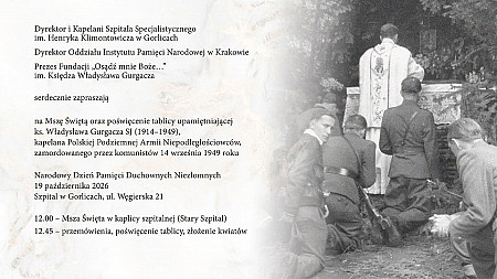 Pamięć o ks. Władysławie Gurgaczu