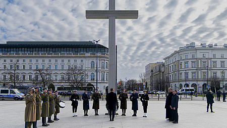 Warszawa : Pamięć o 21 rocznicy śmierci św. Jana Pawła II