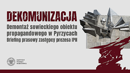 Demontaż sowieckiego obiektu propagandowego